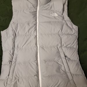 The North Face Gray Puffer Vest